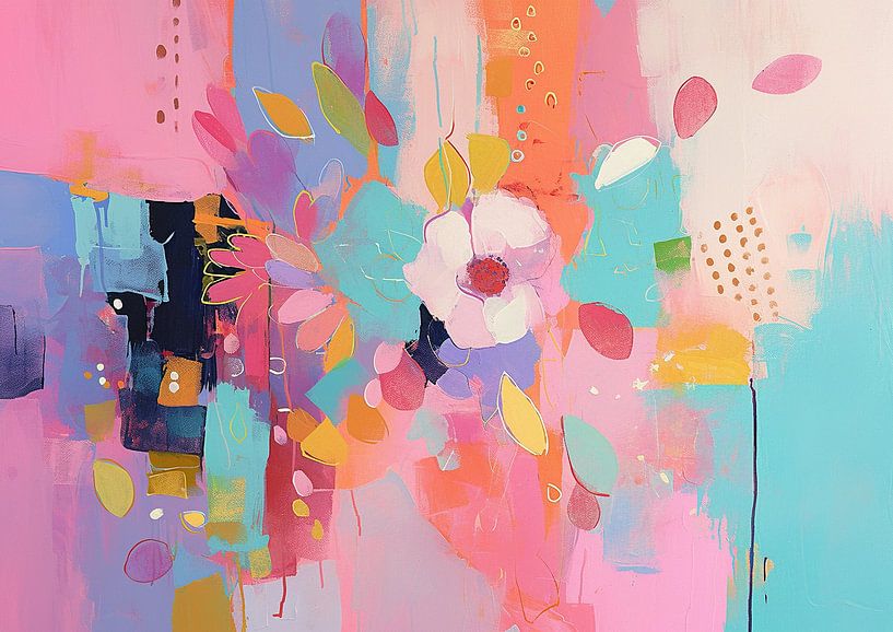 Flowers by Abstract Painting