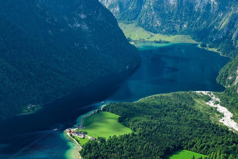 View of Königsee with Bartholomä by Dieter Meyrl