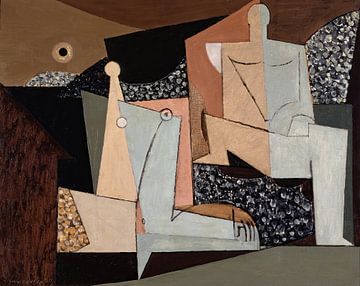 Louis Marcoussis - Figuren op een strand (1930) van Peter Balan