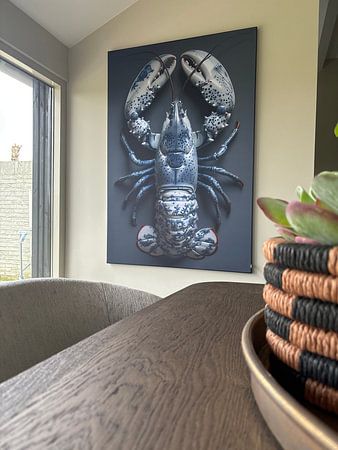 Homard en porcelaine bleue de Delft - Collection spéciale Dunto