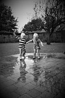 Jumping in puddles