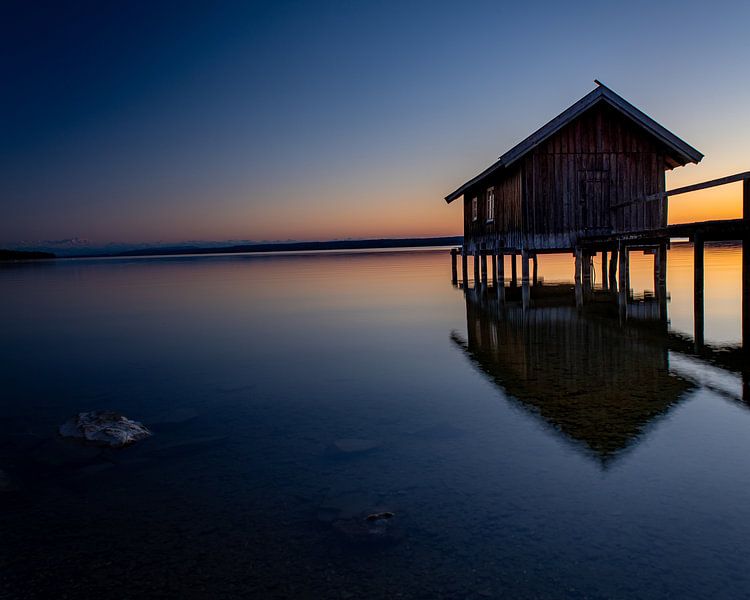 Sonnenuntergang am Ammersee von Hans-Bernd Lichtblau