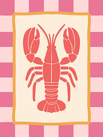 Framed lobster by mathieu jeu