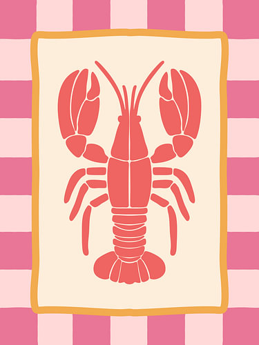 Homard encadré