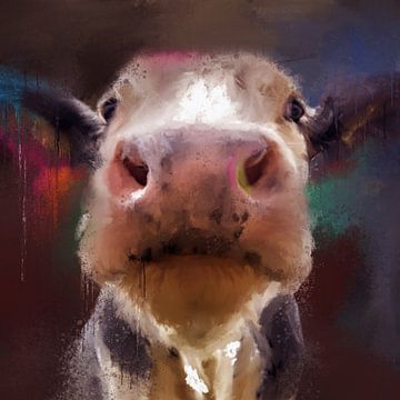 Hallo koe, koeienkop uit The Cow collection van MadameRuiz