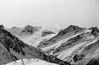 Oostenrijkse Alpen in zwart wit van Max van der Weide thumbnail
