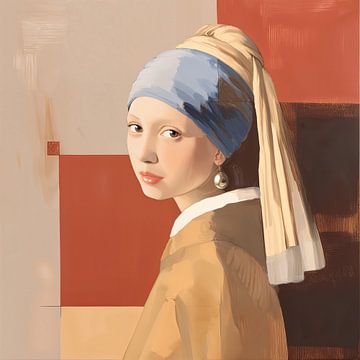Meisje van Vermeer van ARTEO Schilderijen