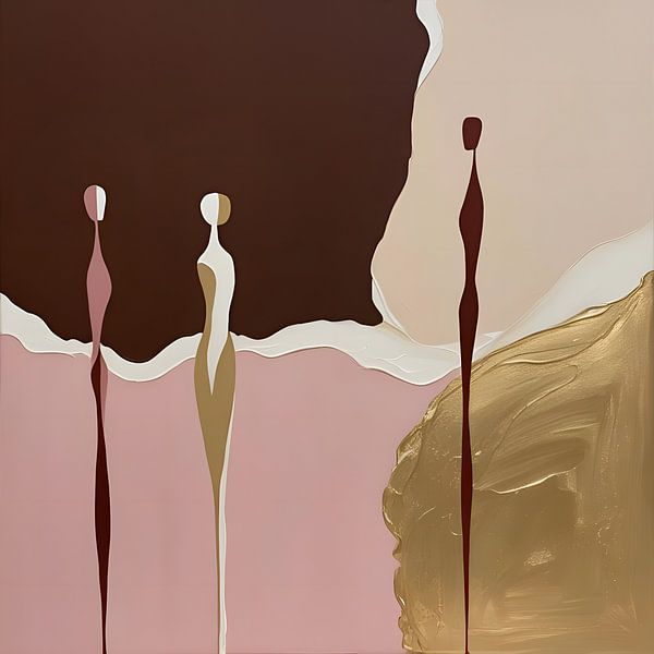 Familie 3 Gold von FoXo Art
