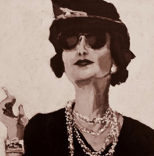 Black and white portret