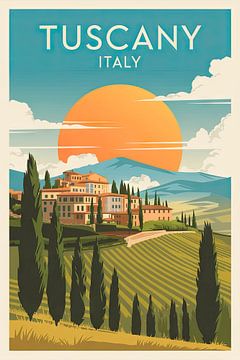 Toscane, Italië van Poster Art Shop