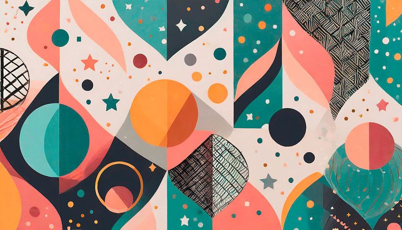 Shapes and patterns with colours by Mustafa Kurnaz