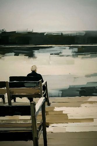 Contemplatie aan een stille waterkant