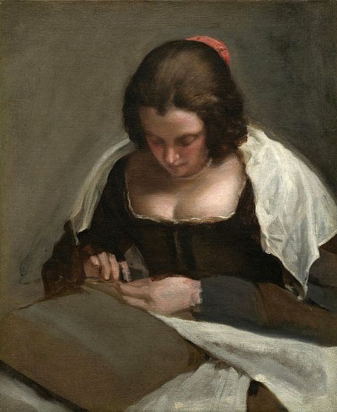 The Needlewoman, Diego Velázquez by Masterful Masters