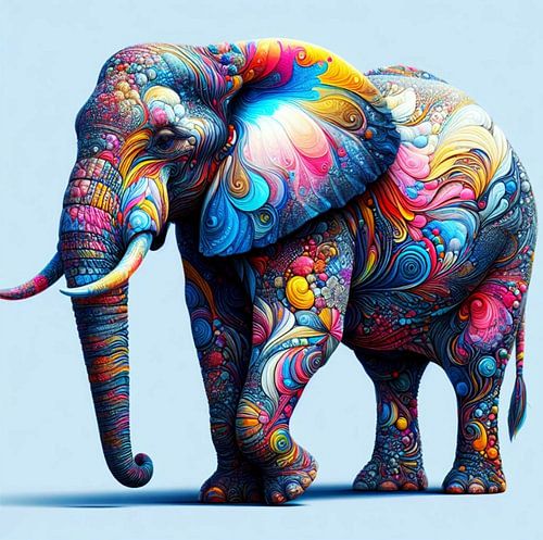 Afrikaanse Olifant  abstract 4