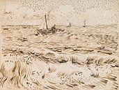 Vincent van Gogh. Bateaux de pêche aux Saintes-Maries-de-la-Mer par 1000 Schilderijen Aperçu