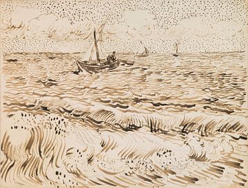 Vincent van Gogh. Fishing boats at Saintes-Maries-de-la-Mer