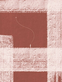 The Kite Kid - Cinnabar (Rouge rouille) sur Some Kind of Art Studio
