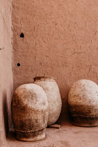 Muur Kasbah Tebi in Aït-Ben-Haddou – warme aardetinten en authentieke details