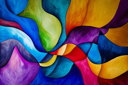 Digitaal abstract  kunstwerk