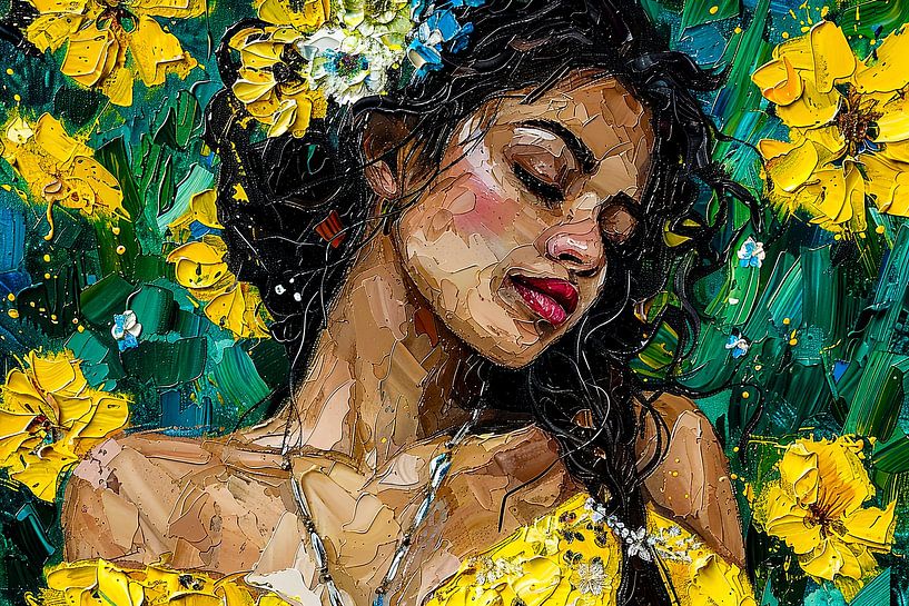 malerisches Bild einer Frau von Egon Zitter