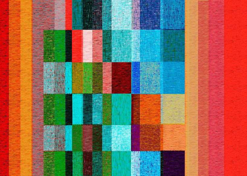 Modern abstract met vlakken van Corinne Welp