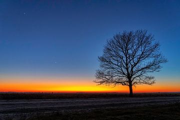 Een prachtige zonsondergang in Dwingelderveld van Bea Budai