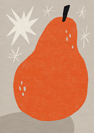 Poire orange fantaisiste sur Sophia Holgate