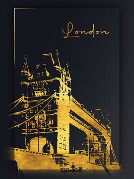 Londen van Printed Artings
