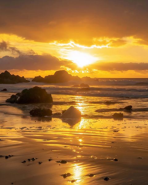 Glanz der goldenen Stunde von fernlichtsicht
