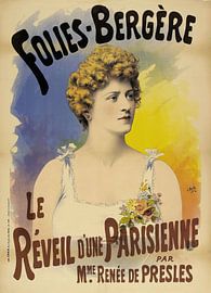 Lucien Baylac - Folies-Bergere, Le Reveil D'une Parisienne Par Mme Renee De Presles (1894)