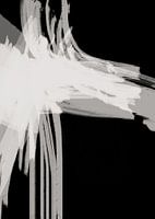 Strokes 14 | Expressief Zwart en Neutraal Abstract