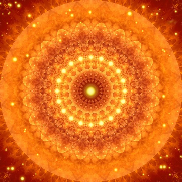 Mandala divine power by Christine Bässler