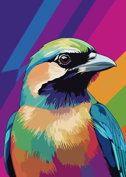 Eurasischer Jay Pop Art Stil von MIROKKU