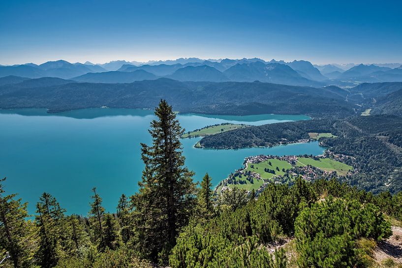 Wir blicken auf den Walchensee von Thomas Riess