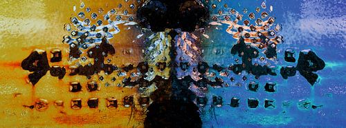 metalen plaat met structuur