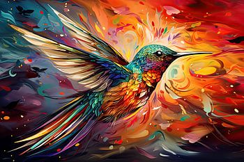 Colibri abstrait