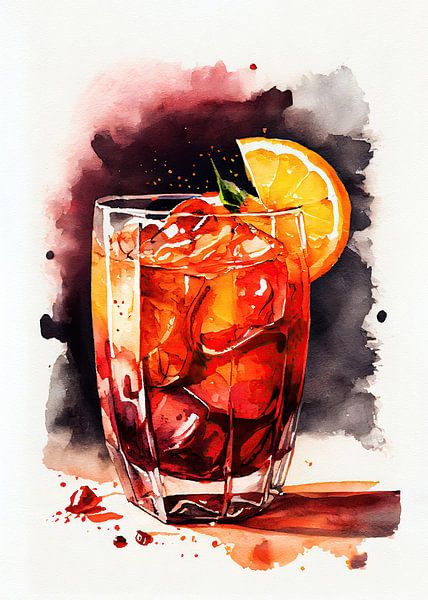 Ruby zonsondergang drankje van JBJart Justyna Jaszke