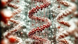 DNA strands in the cell by Frank Heinz