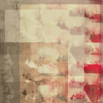 Abstrait contemporain aux couleurs chaudes sur Art minimaliste abstrait