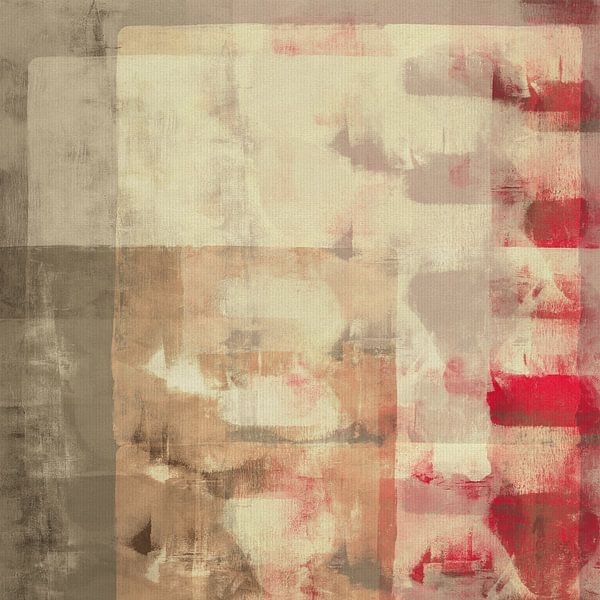 Zeitgenössische Abstraktion in warmen Farben von Abstrakte minimalistische Kunst