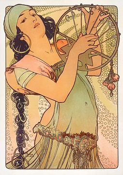 Salomé (1897) door Alphonse Mucha van Peter Balan