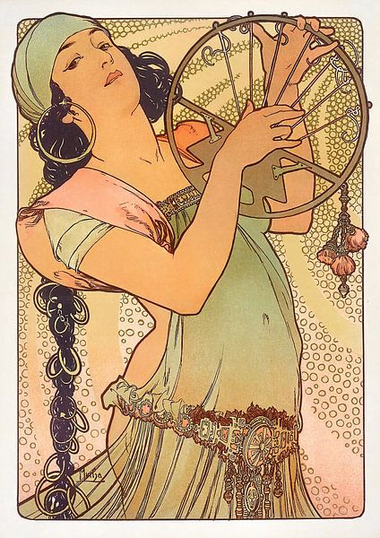 Salomé (1897) by Alphonse Mucha by Peter Balan