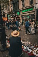 Ein Straßenhändler in Paris