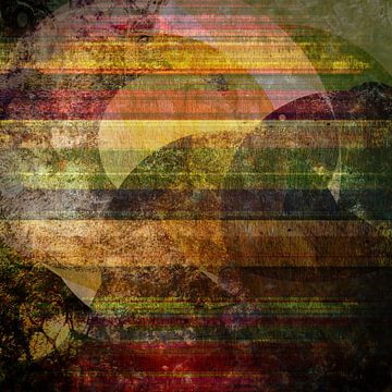 Sterrenlicht 03 - abstracte digitale compositie van Nelson Guerreiro