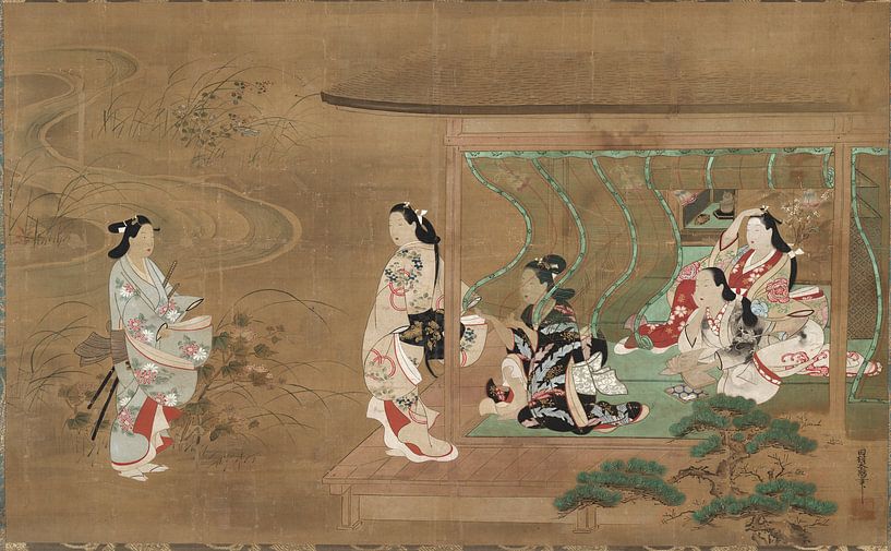 Tamura Suio - Besuch eines Liebhabers von 1000 Schilderijen