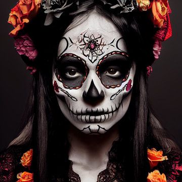 Woman in Day of the Dead outfit by Edsard Keuning