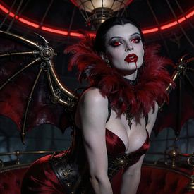 Red silence by Klaus Tesching - Art-AI