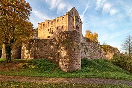 Ruin of Minneburg in autumn