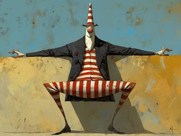 Clown Painting | Whispers of a Forgotten Clown by ARTEO Paintings