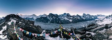 Himalaya panorama van Felix Kammerlander